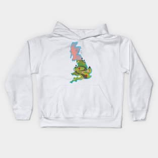 UK map Kids Hoodie